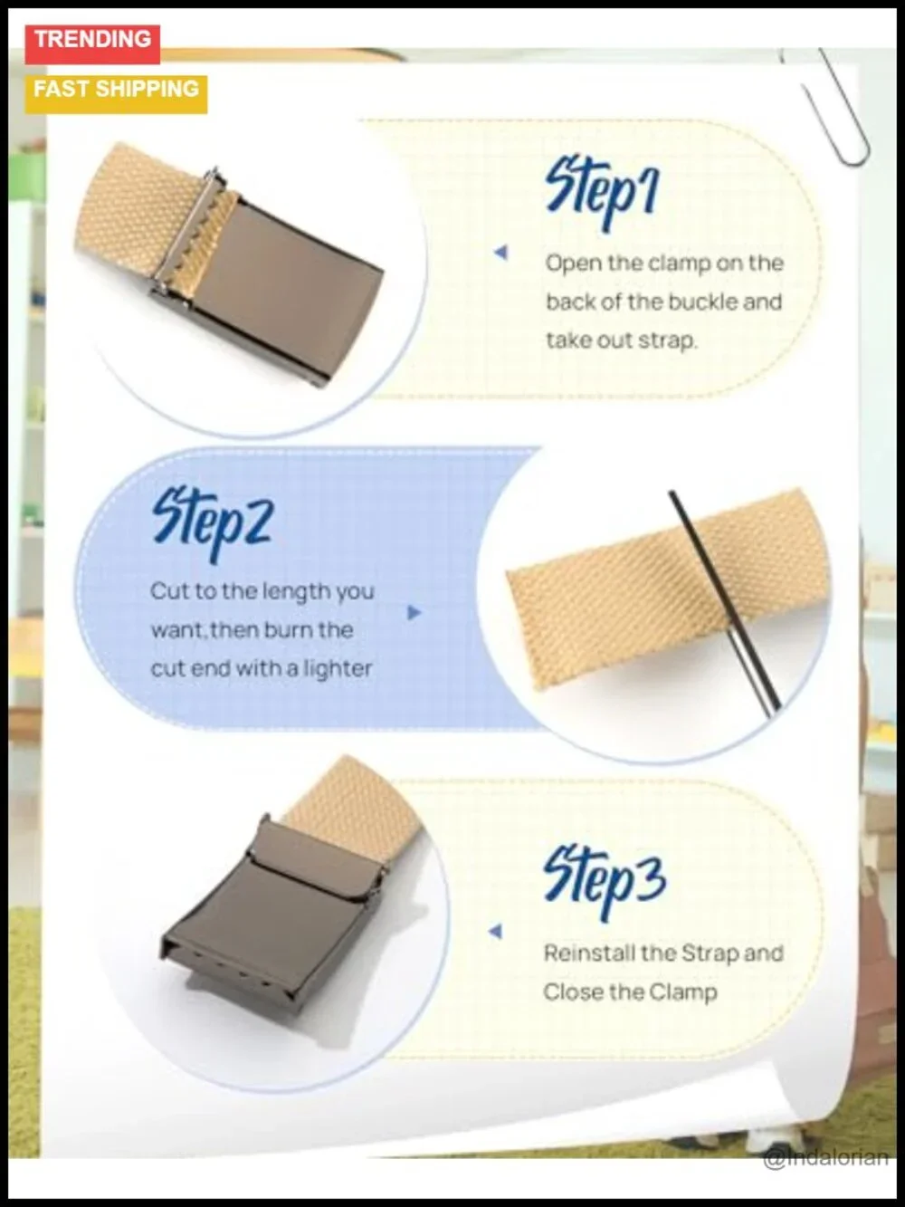 Adjustable Canvas Belt with No-Pinch Flip-Top Buckle for Boys Girls School